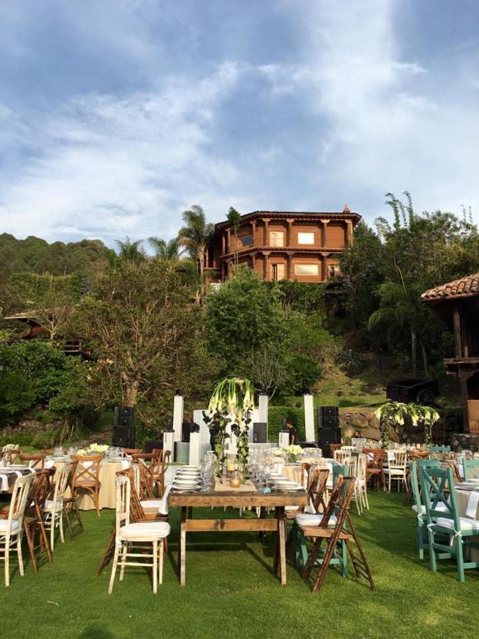 ホテル Hacienda Ucazanaztacua パツクアロ エクステリア 写真